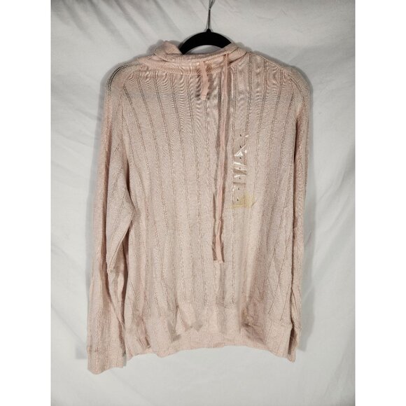 NWT Como Vintage Womens Super Soft Sweater Pink Loungewear Old Money L - Picture 1 of 4